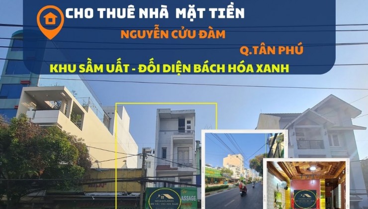 Cho thuê nhà Mặt tiền Nguyễn Cửu Đàm 100m2, 3 Lầu, 20 triệu